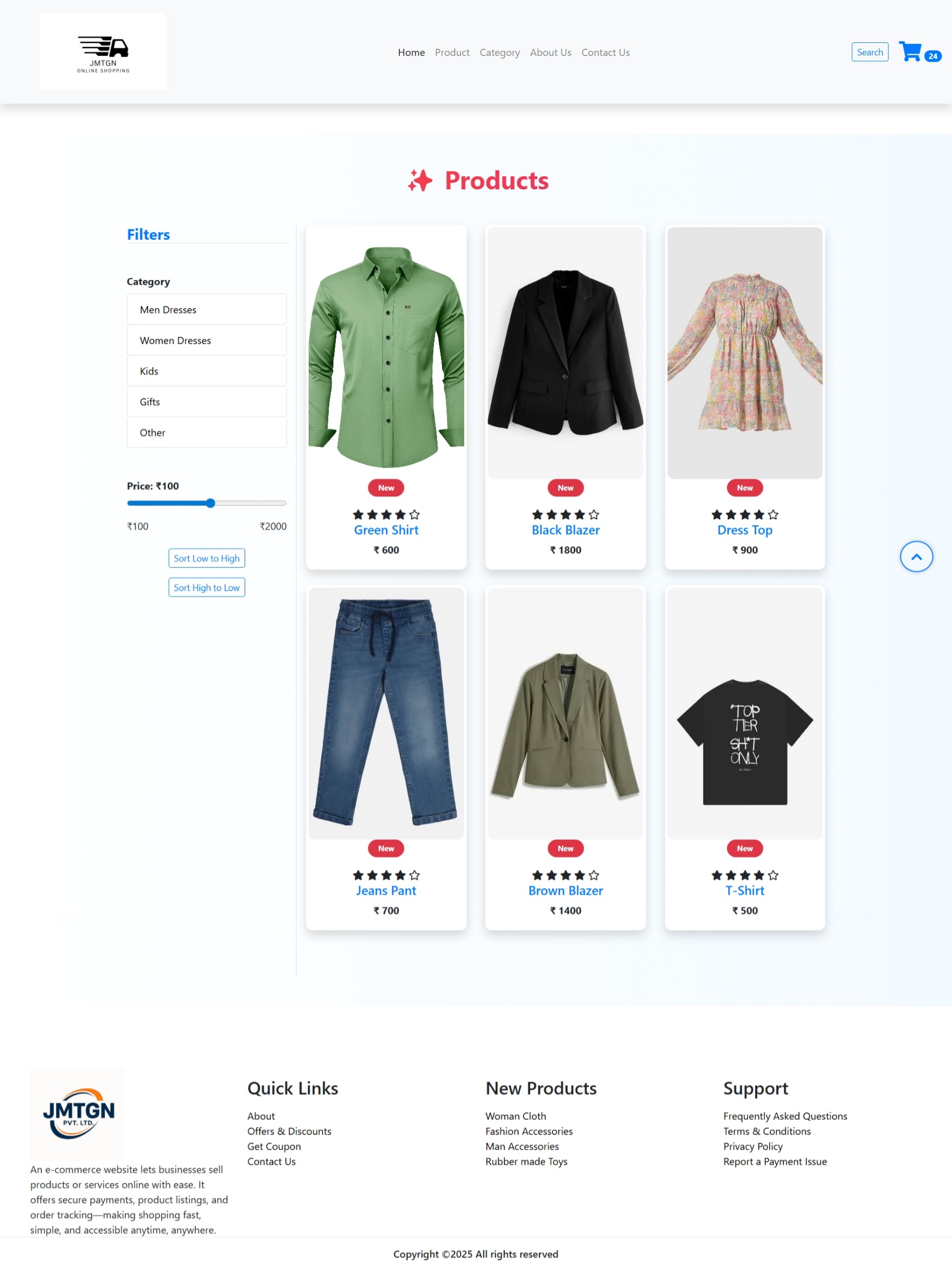 E-Commerce Product Page